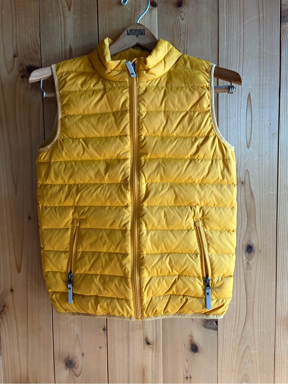 Hanna Andersson Down Vest size 150 / 12 golden Yellow